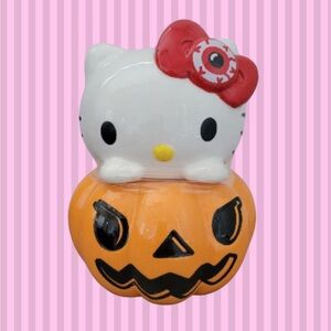 Hello Kitty® by Sanrio® Pumpkin & Eye Halloween Canister Cookie Jar 🎃👁️
